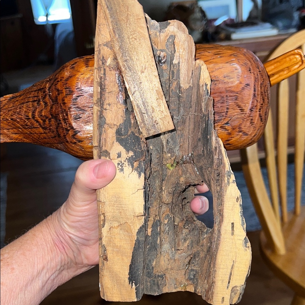 Vintage Handcrafted Wooden Duck Figurine - Picture 8 of 8